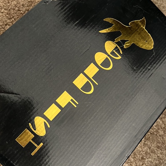 GOLDFISH Spiked and Studded Black Glitter Platform Heels size 9 - Picture 12 of 13